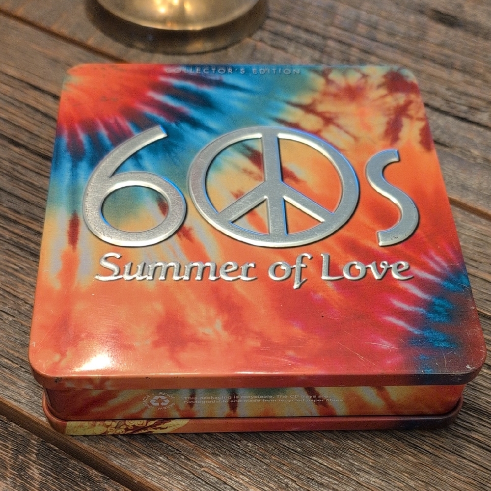 60s Summer of Love Collector’s Tin Set w/ 3 CDs & Original Pamphlets